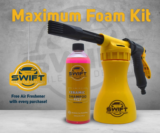SWIFT Maximum foam kit w/ SNOW foam blaster and ceramic shampoo - Swift detailing store