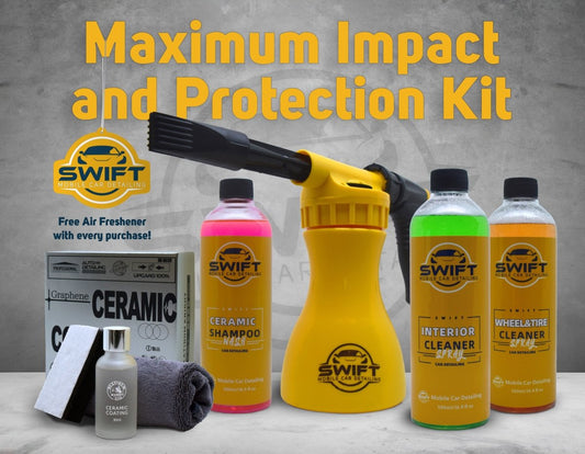 SWIFT Maximum Impact and Protection kit w/ SNOW foam blaster and a Ceramic coating - Swift detailing store